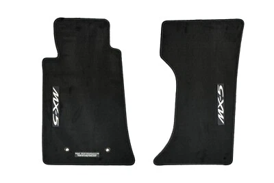 2006-2015 Mazda MX-5 Miata Floor Mats Set of 2 Front Black Carpeted OEM NEW - Image 1 of 4