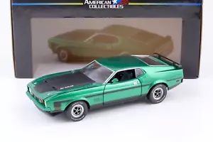 1:18 Sun Star 1971 Ford MUSTANG Mach 1 Coupe RAM Air 351 Green Metallic - Picture 1 of 4