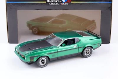 1:18 Sun Star 1971 Ford Mustang Mach 1 Coupe Ram Air 351 Verde Metallico - Immagine 1 di 4