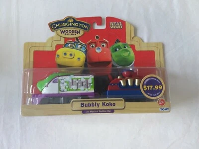 CHUGGINGTON WOODEN RAILWAY BUBBLY KOKOBWITH MUSICAL BUBBLE CAR NEW IN BOX - Image 1 of 4