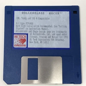 Rollerblade Racer PC IBM Tandy Floppy Disk 3.5" 3 1/2" 1993 - Tested - Picture 1 of 6