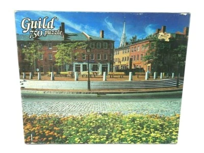 NIB Vintage Golden Guild 750 Piece Puzzle Newburyport MA 4661-32 SEALED BOX - Image 1 of 4