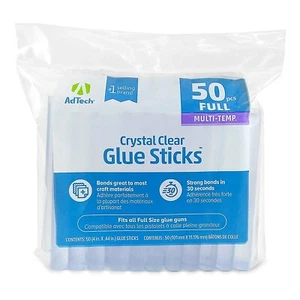 Adtech W220-14ZIP50 Crystal Clear Glue Sticks 50 Pieces NEW - Picture 1 of 3