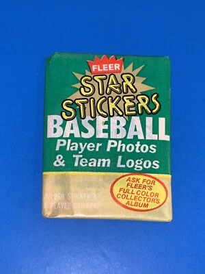 1984 Fleer Baseball Star Sticker Wax Pack Fresh From New Box
