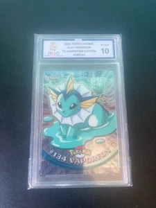 2000 TOPPS CHROME #134 VAPOREON TV ANIMATION EDITION PSA MGC GRADE 10 - Picture 1 of 2