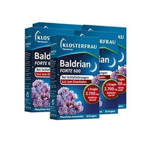 Klosterfrau Nervenruh Baldrian forte 600 5 x 30 Stück