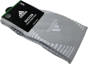 Adidas Kids Grey OTC Polyester Cushion Team Speed Soccer Performance Socks Sz S - Picture 1 of 2