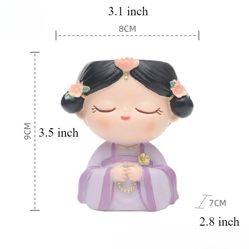 Maceta suculenta de resina creativa decoración del hogar pequeña micro paisaje Foto 1 de 4