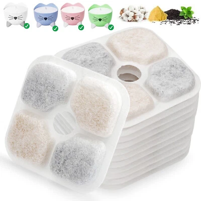 12pcs Cat Water Fountain Filters Fits for Catit PIXI All 80oz Pet Fountain - Image 1 of 4