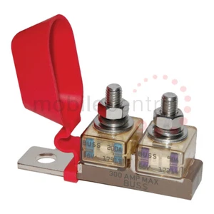 Blue Sea Systems 2151 double 300A MRBF terminal fuse block RED insulating cover - Picture 1 of 1