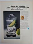 1976 Schweppes tonic water limes and ice vintage drink ad
