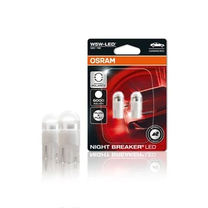 COPPIA LAMPADE W5W LED 2825 DWNB NIGHT BREAKER W5W-LED OMOLOGATE POSIZIONI - Foto 1 di 3