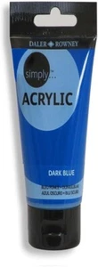 Daler-Rowney Simply Dark Blue Acrylic Paint Tube, 250 ml / 8.4 fl. oz. - Picture 1 of 1