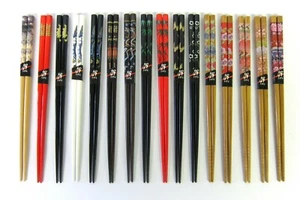 Oriental Chinese Japanese Reusable Chopsticks - Various Designs 22.5cm Long - Picture 1 of 23