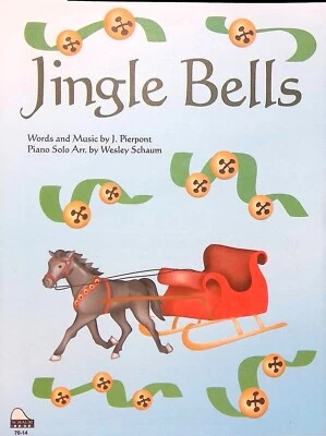 Partituras Jingle Bells principiante piano solo con palabras Wesley Schaum Navidad Foto 1 de 3