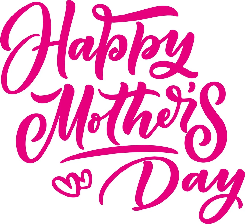 Window Wall Vehicle Display Happy Mothers Day traditional Decal Vinyl Sticker 01 - Image 1 of 1