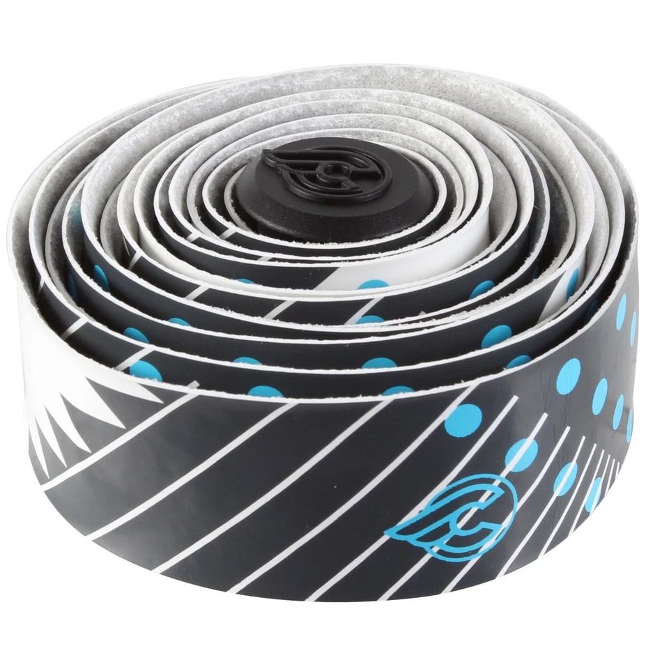Cinelli VOLEE DESIGNER Bicycle Handlebar Tape : FANTASY BLACK/WHITE/BLUE - Image 1 of 1