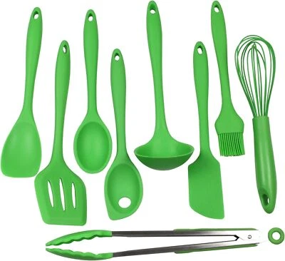 Chef Craft Premium Silicone Kitchen Tool and Utensil Set, 9 Piece, Green - Image 1 of 4