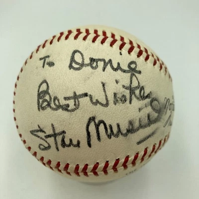 1960's Stan Musial Playing Days Signed National League Giles Baseball PSA DNA - Image 1 of 4