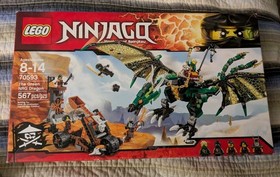 NEW RETIRED LEGO 70593 The Green NRG Dragon Ninjago Lloyd green ninja Ghost Cole
