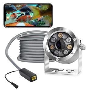 Underwater Camera POE 5MP CMOS Lens 100° Wide-Angle Sea Stainless Steel with ... - Picture 1 of 9
