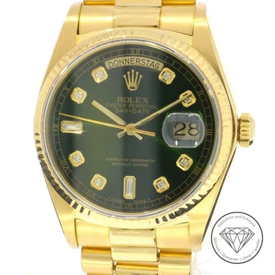 Rolex Day-Date 36mm 750er Gold President Ref 18038 Diamant Automatik Uhr xxyy - Bild 1 von 4