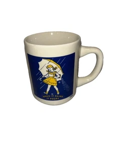 Morton Salt Girl Diner Mug Coffee Collectible When It Rains It Pours! 1956 - Picture 1 of 4