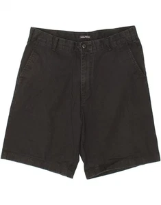 NAUTICA Mens Chino Shorts W36 Large Black Cotton JE08 - Picture 1 of 3