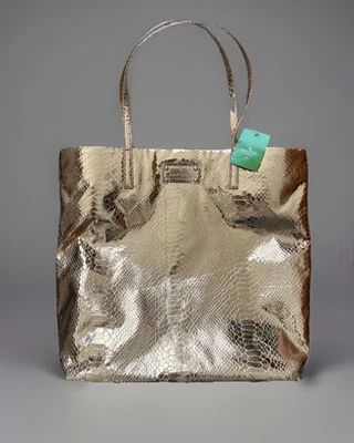 Bolso de Mano Kate Spade Foiled Again Oro Rosa Metálico Oro Rosa Bolso Shopper Foto 1 de 4