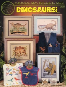 Vintage! OOP! CROSS MY HEART DINOSAURIER KREUZSTICH - Bild 1 von 2