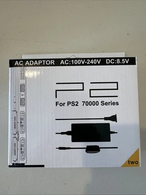 Cable de alimentación adaptador de CA para PS2 Slim serie 70000 Playstation PS2 Foto 1 de 4
