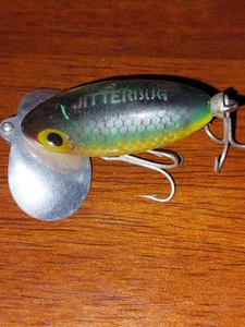 VINTAGE FRED ARBOGAST JITTERBUG PERCH COLORED Lure - Bild 1 von 8