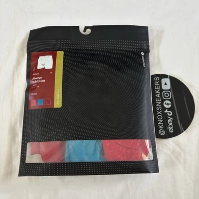 "Paquete de 3 boxer modal Lululemon Always In Motion rojo azul para hombre talla mediana" Foto 1 de 4