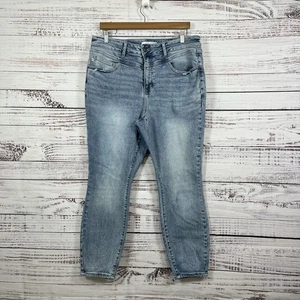 Judy Blue Jeans Womens Size 18 Blue Skinny Fit Distressed Light Wash - Picture 1 of 20