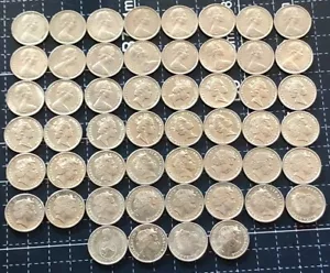1966 - 2024 MONEDA AUSTRALIANA DE CINCO CENTAVOS QEII - JUEGO REY CHARLES | 50 MONEDAS EN TOTAL - Imagen 1 de 5