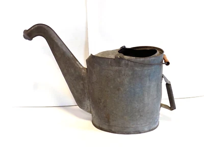 Large Vintage Galvanized Watering Can RUSTIC ORIGINAL - Bakelite Handle - Image 1 of 4