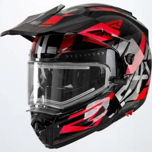 FXR Maverick X Modular Heated Snowmobile Helmet Red XL 220623-1020 CLERANCE - Picture 1 of 7