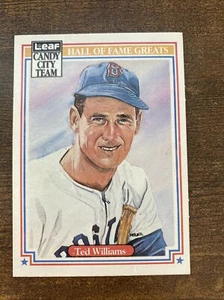 1987 Leaf Candy City Team Hall of Fame Greats Ted Williams Boston Red Sox #H5 - Picture 1 of 4