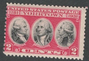 US. 703. Rochambeau, Washington, de Grasse, Yorktown Ausgabe. postfrisch. 1931 - Bild 1 von 2