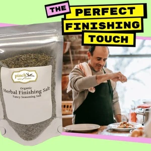 Herbal Finishing Salt | Tasty Fancy Seasoning Salt with Truffle, Basil & More... - Picture 1 of 12