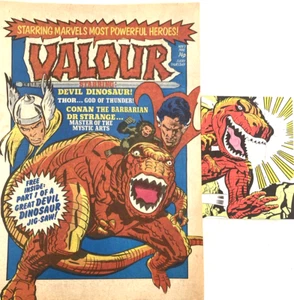 VALOUR. NUMBER. 1. (VINTAGE MARVEL MAGAZINE 1980.) FREE GIFT INSIDE. FN/VFN - Picture 1 of 8