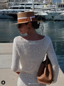 ZIMMERMANN Vacay Ribbon Dress BNWT Size MED/LARGE Ivory White Knit Midi RRP $895 - Picture 1 of 17