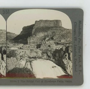 Velo de novia de Shoshone Falls Idaho ID Keystone vista estéreo - Imagen 1 de 3