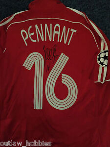 Liverpool FC Jermaine Pennant Game Used Jersey Signed EPL Authentic COA