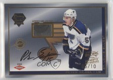 2003-04 Pacific Luxury Suite Gold /10 Peter Sejna #97 Rookie Auto RC