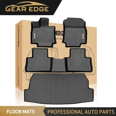 Floor Mats Liners for 2019-2025 Toyota RAV4 (No Hybrid Models) TPE All-Weather Foto 1 de 4