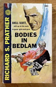 Bodies In Bedlam by Richard S. Prather - VG+ vintage 1962 crime pb, Phillips GGA - Foto 1 di 6