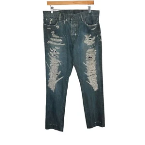 Ralph Lauren Denim Supply Herren Straight Leg Distress Destroyed Jeans Größe 32? - Bild 1 von 7