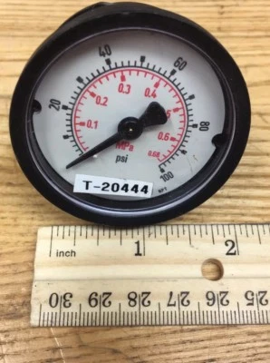 (Quantity 3) SMC PRESSURE GAUGE 0-100 PSI - Image 1 of 4