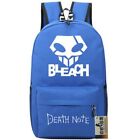 Bleach backpack Death Note daypack Anime luggage Cartoon travel Blue Bag